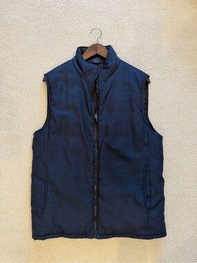 Mack Weldon Navy Quilted Stand-Collar Vest
